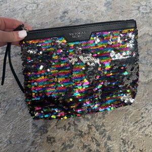 Victoria’s Secret Multi Color Flip Sequin Makeup Bag